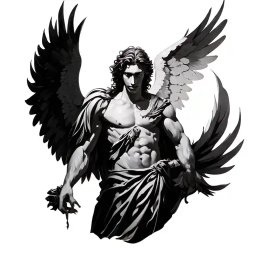 Michael arc angel tattoo design idea