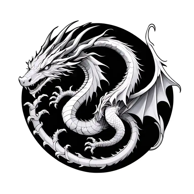 Fourth Wing dragon  tattoo design idea