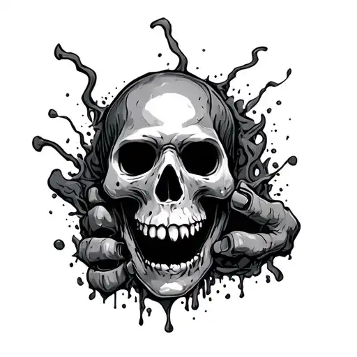 toxic waste tattoo design idea