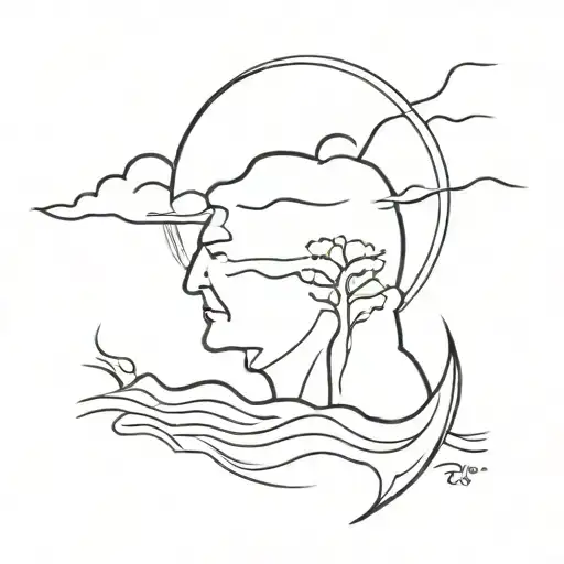 memory of father tattoo design idea