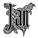 Ian my son's name incorporated tattoo design idea