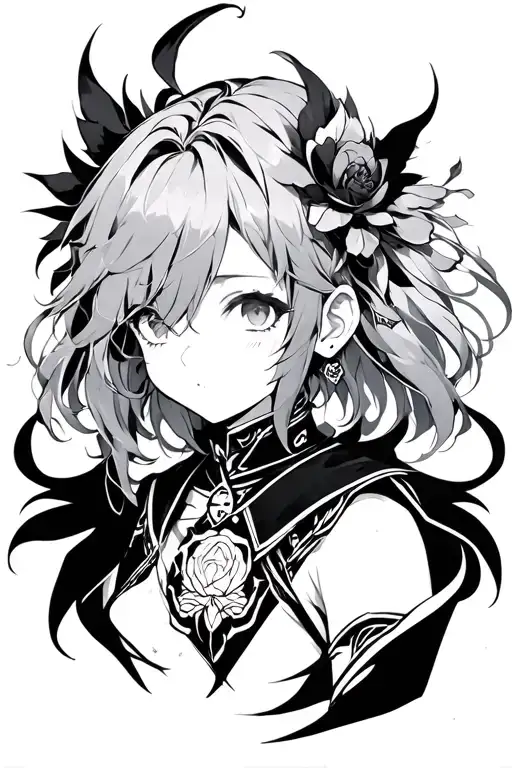 anime character tattoo design idea