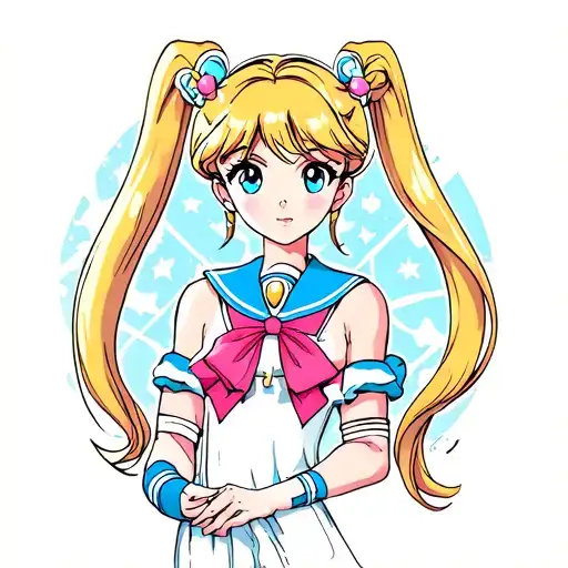sailor moon anime inspired tattoo tattoo design idea