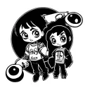 90s cartoon characters tattoo design idea