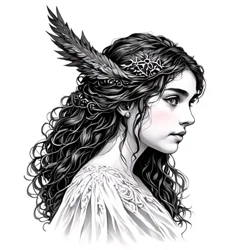 narnia simple women small tattoo design idea