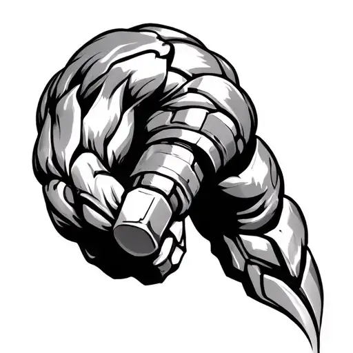 muscle to machine to steel cuff tattoo inspired tattoo design idea