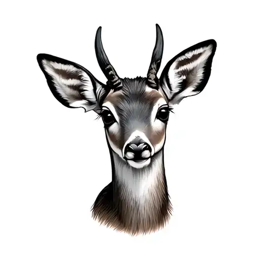 Baby Deer tattoo design idea