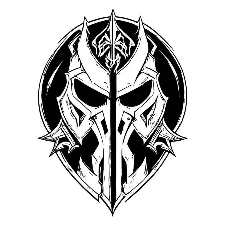 Black templars warhammer 40k tattoo design idea