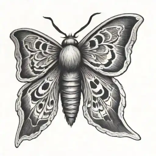 Sleep Token Moth tattoo design idea