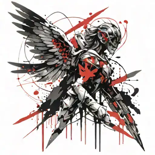 Archangel Raphael tattoo design idea