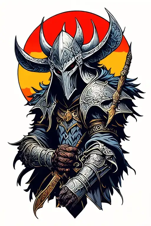 Artorias of the abyss dark souls tattoo design idea