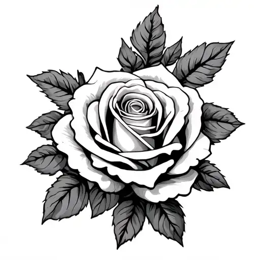 Roses, mechanics, lettering (Consistency beats perfection – always. Trust the process) Black and white, realistic, Upper tattoo design idea