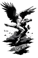 "Resit dum cadebat " Icarus falling from the sky tattoo design idea
