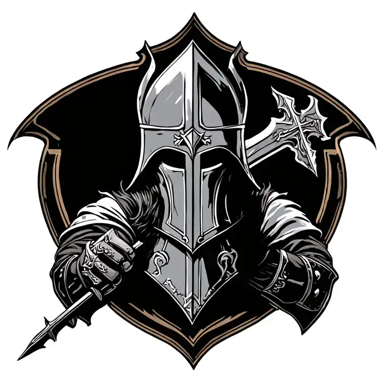 crusader tattoo design idea