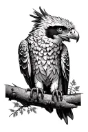 Harpy Eagle tattoo design idea