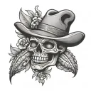 tequila shot tattoo design idea