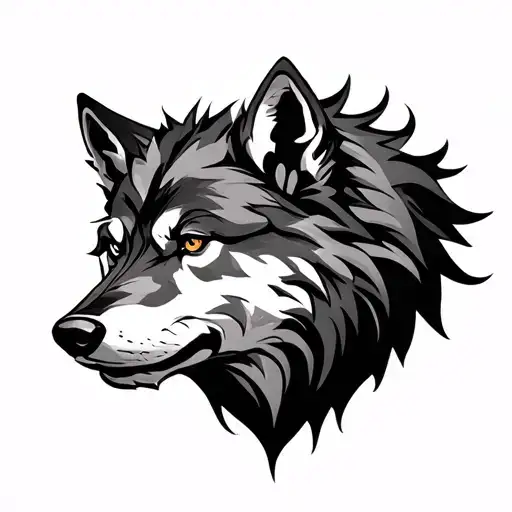 Fenrir Wolf tattoo design idea