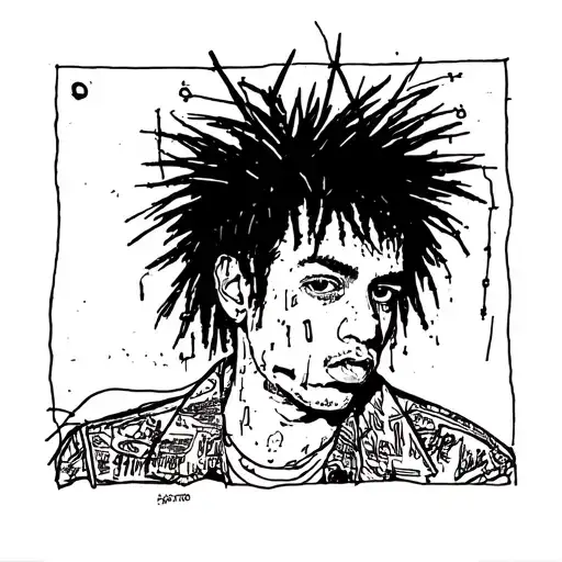 basquiat tattoo design idea