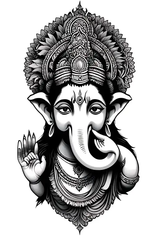 shiva, Ganesh, laxmi tattoo design idea