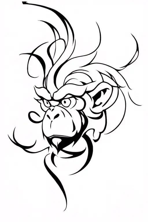 Monkey King tattoo design idea