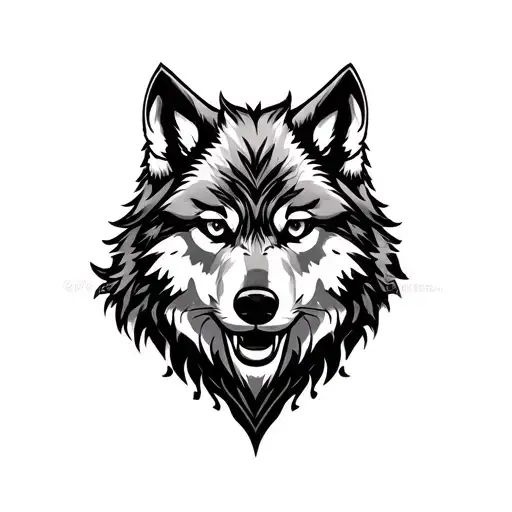 half hand sleeve wolf totem tattoo design idea