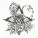 Submissive tattoo design idea