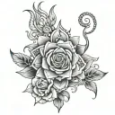 Submissive tattoo design idea