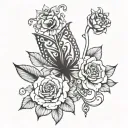 Submissive tattoo design idea