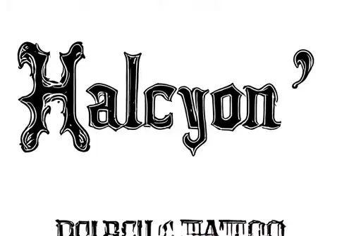 "Halcyon " tattoo design idea