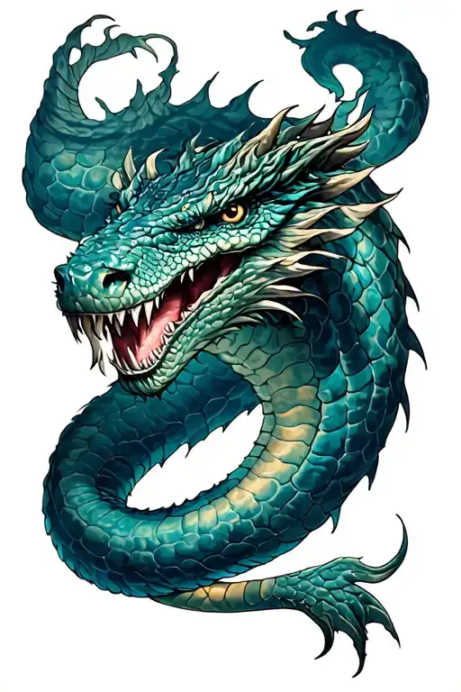 Jormungandr tattoo design idea