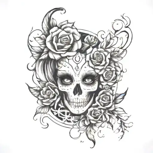 Unique sexy and aesthetic dark feminine tattoos for female. IT should be unique design without any faces or animals. tattoo design idea