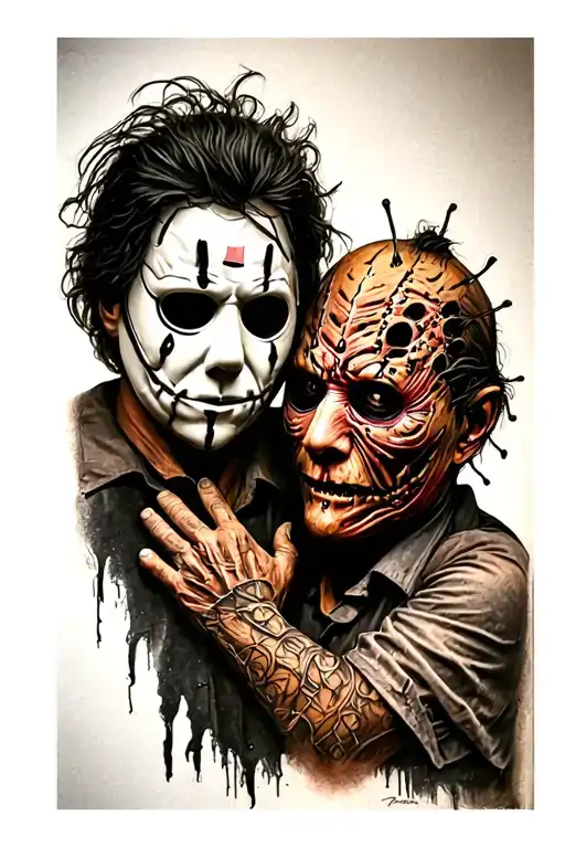 Micheal Myers's Jason and Freddy Krueger tattoo design idea