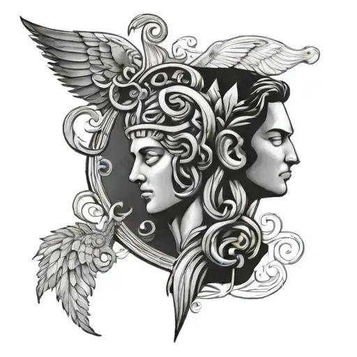 4 Stoic Virtues tattoo design idea