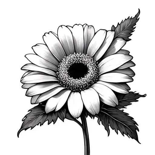Gerbera tattoo design idea