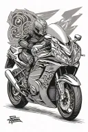 suzuki hayabusa tattoo design idea