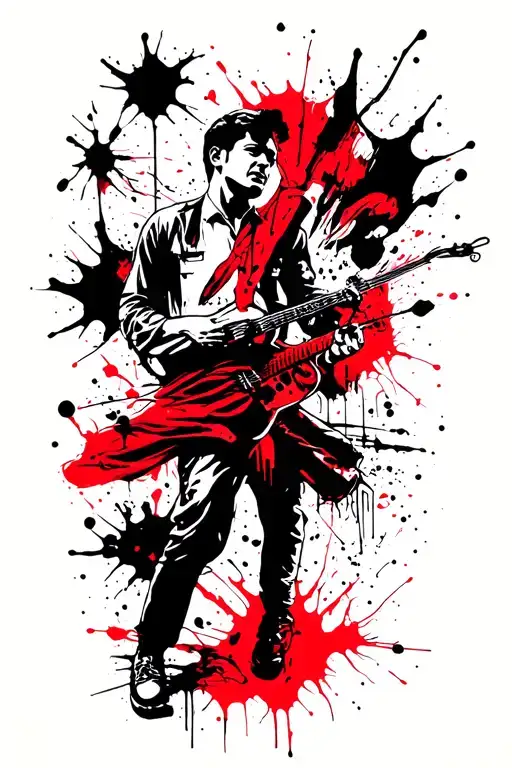 Biography tattoo with multiple items. components family, school, tango, sirtaki, angling, balance and resilience tattoo design idea