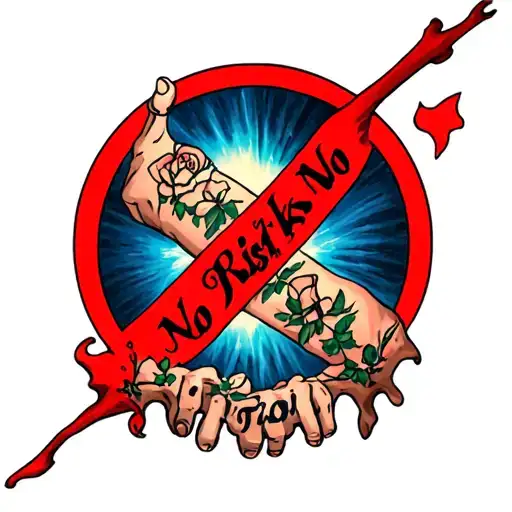 No Risk No Story tattoo design idea