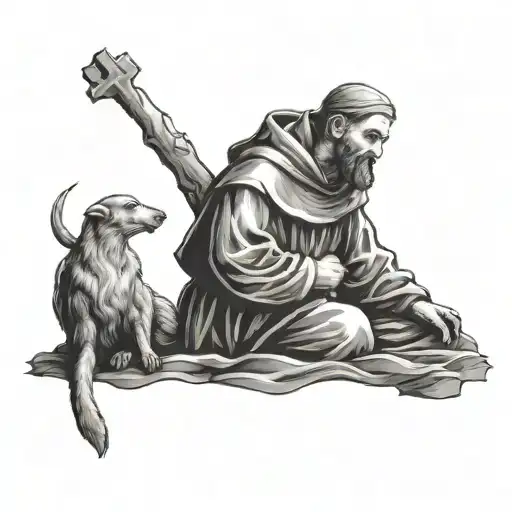 st Francis of Assisi tattoo design idea