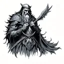 odin gates of vahalla tattoo design idea