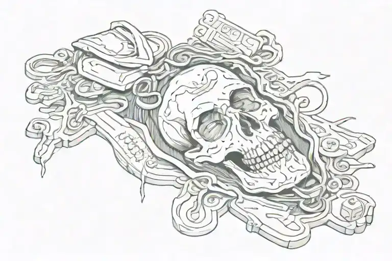 drug overdose memorial  piece for my brother tattoo design idea