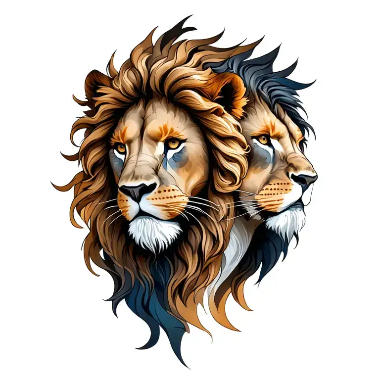 Sagittarius And Leo tattoo design idea