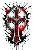 Celtic cross tattoo design idea