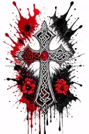Celtic cross tattoo design idea