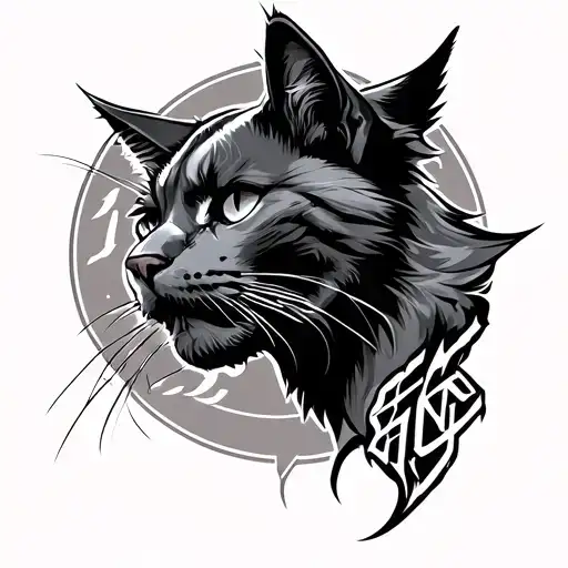 Hellcat tattoo design idea