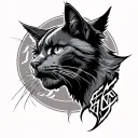 Hellcat tattoo design idea