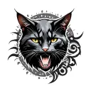 Hellcat tattoo design idea