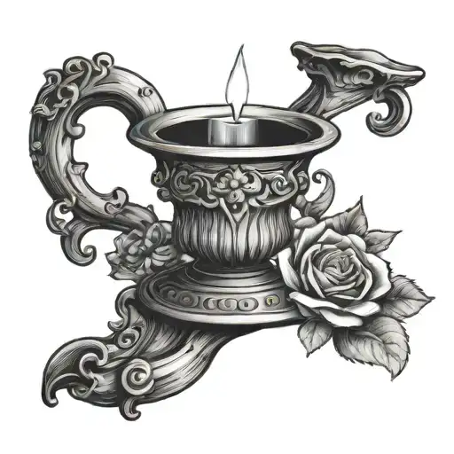 candlestick tattoo trading tattoo design idea