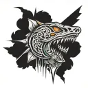 NERF DART tattoo design idea