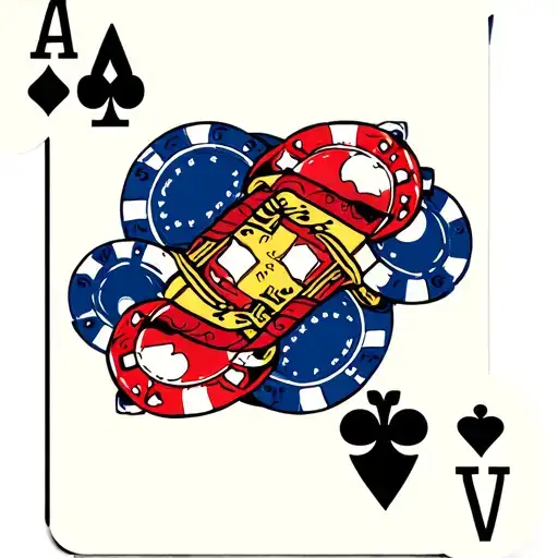 A Jack of diamonds playing card with a twist - incorporating elements of poker chips and dice tattoo design idea