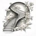 stair way to heaven tattoo design idea